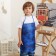 Apron Children's Ethel "Blue Militari", 49 x 39 cm