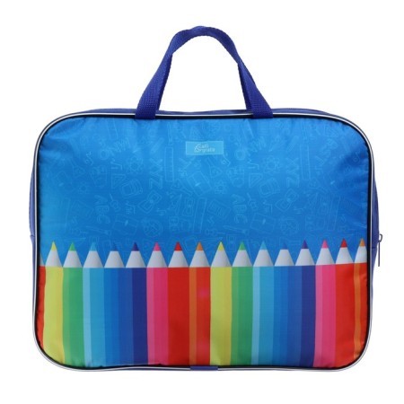 Folder with handles textile A4, 350 x 270 x 70 mm, calligrata "pencils"-5