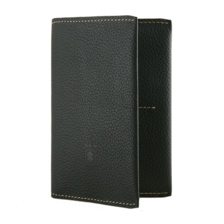 O-89-25 Driver wallet with O-910 button, Black Cascade Matte-25