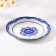 Plate "Flowers", flat, d = 20 cm, gzhel