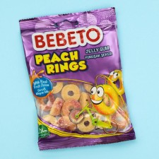Chewing marmalade, Bebeto Peach Rings, 70 g