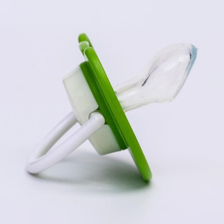 Nipple - orthodontic dummy, silicone, +6 months, with a cap “Frog”, green color-3
