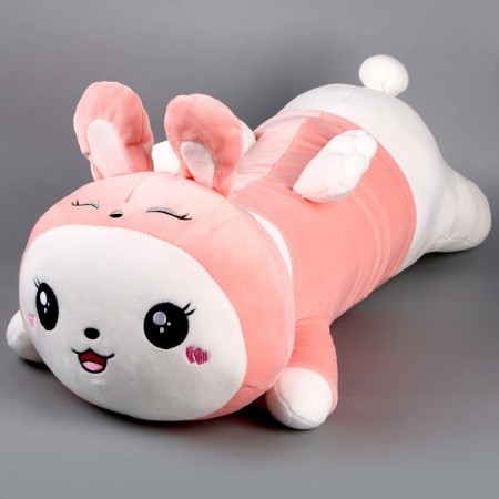 Soft toy-podushka "Bunny", 65 cm, peach color-3