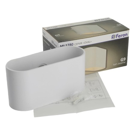Feron ML1780, IP20, G9, 15 W, 160x75x80 mm lamp, white color-12