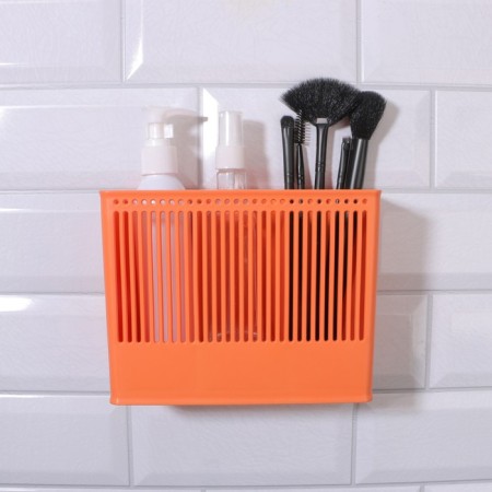 Organizer for storage "Classic", hinged, 3 sections, with an adhesive base, 18.5 × 14.3 × 7.5 cm, color mix-4