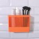 Organizer for storage "Classic", hinged, 3 sections, with an adhesive base, 18.5 × 14.3 × 7.5 cm, color mix