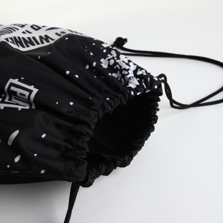 Bag for shoes on the lace, black/white color-2