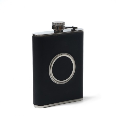 240 ml flask with a folding glass of 50 ml inside, black-1