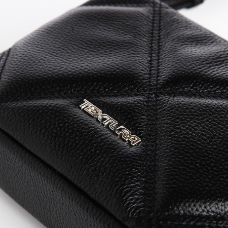 Women's bag over the shoulder Textura, small size, black color-4