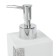 Axentia Lindos dispenser for liquid soap made of polyurezine, 7.2x7.2x18.2 cm, volume 400 ml