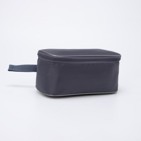 Lightning cosmetic bag, gray color