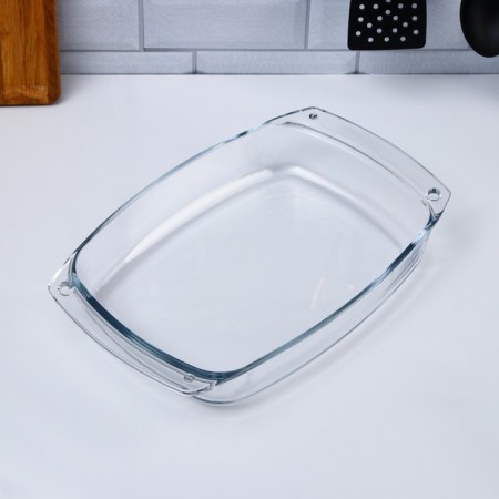 A set of baking dishes "Flora", 3 pcs, glass, Iran-4