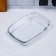 A set of baking dishes "Flora", 3 pcs, glass, Iran