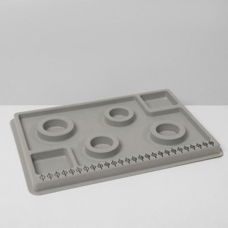 Universal organizer for jewelry "Stonefaret", 20 × 29 × 2 cm, color gray color-2