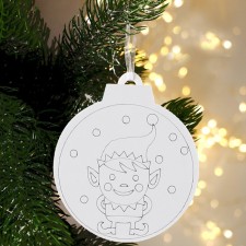 Christmas tree decoration for coloring 