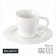Coffee steam porcelain Magistro Crotone, 2 objects: a cup 100 ml, a saucer d = 15 cm, white color