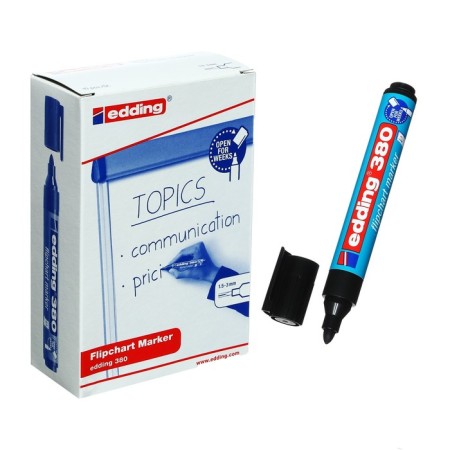 Edding flipchart marker E -380/1, 1.0 - 3.0 mm, black