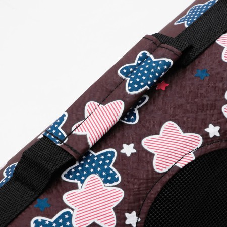 Animal bar bag "Star", size L, 53 x 21 x 29 cm, burgundy-4
