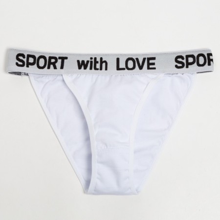Cowards of women's tanga, white color, size 46-5