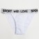 Cowards of women's tanga, white color, size 46