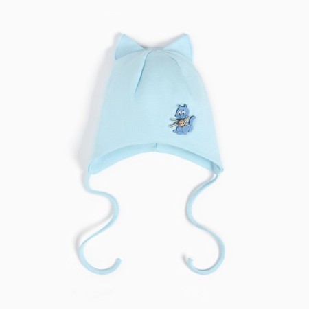 A cap for a boy, the color is blue, size 44-46