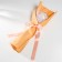 Bouquet of soap petals "Rose in the ball" Orange 8.5x8.5x36 cm