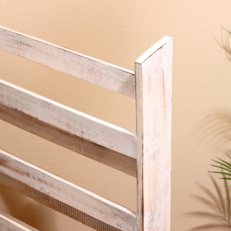 Bali Style rack 65x15x80 cm, Albezia, white tree-5