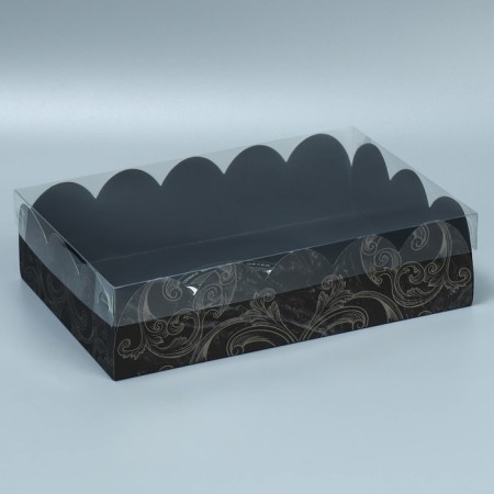Bearbox, confectionery packaging with PVC lid, “best”, 20 x 30 x 8 cm-1