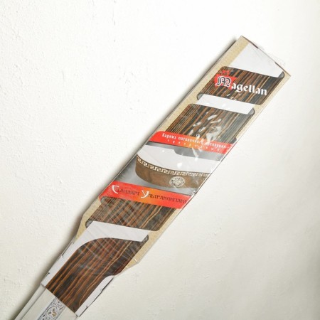 Three -cereal cornice "Ultracompact. Grace ", 360 cm, with a decorative bar 7 cm, silver/white oak-3