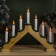 LED figure "Christmas hill" 39.5 × 33 × 5 cm, wood, 220 V, flame effect