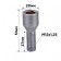 Wheel bolt, SkyWay, M12x1.25x27, D = 20mm, for hexagon 12mm, chrome, l = 51mm, set 20 pcs 79378