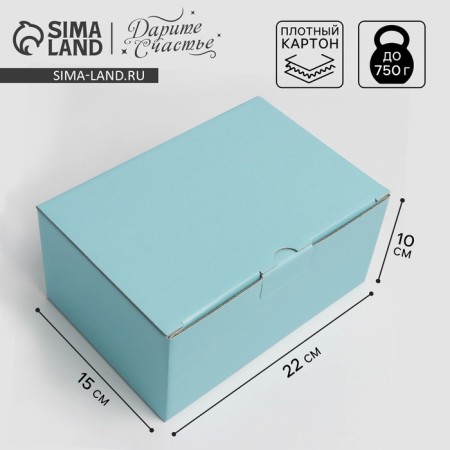 Gift folding box, packaging, Tiffany, 22 x 15 x 10 cm