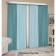 Set of curtains "Canvas", size 200x250 cm, 2 pcs, turquoise color, blue