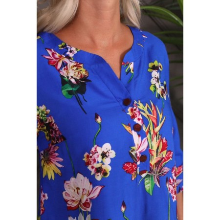 Women's tunic, size 46, blue color-8