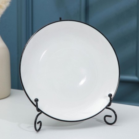 Standing for plate shares, 13.5 × 20 cm, black color-1