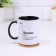 Named mug, sublimation "Vovans", black bottom