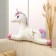 Soft toy "Unicorn", 60 cm, white color