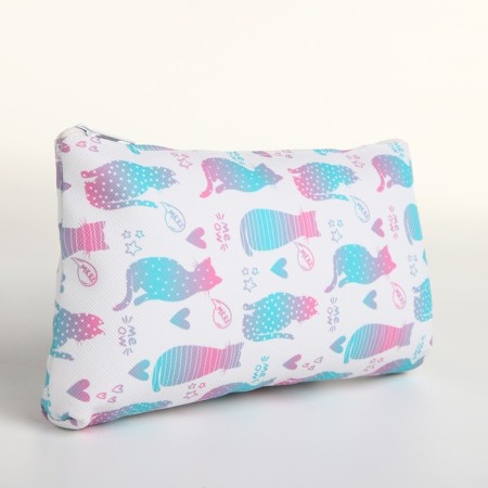 Cosmetic bag with lightning, white/multi -colored color