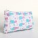 Cosmetic bag with lightning, white/multi -colored color