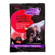 Тестосырный брикет со вкусом копченого мяса, Домовой Прошка, 100 г