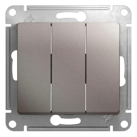 Switch Sche GSL001231 Glossa, SP, 10A, 3 keys, platinum