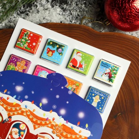 New Year. Advent calendar with chocolate "Magic and Miracles", 12 x 5 g-4