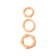 Toyfa, PVC rings set, beige color