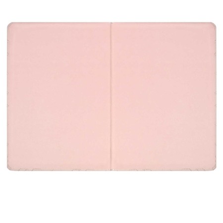 Delicidal Air A5, 164 Escalada sheets, fingered binding with foam rubber, artificial leather "Laika", glassy line, cream offset 70 g/m², pink-3