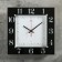 Wall clock, interior "ruby", silent, 31 x 31 cm, black