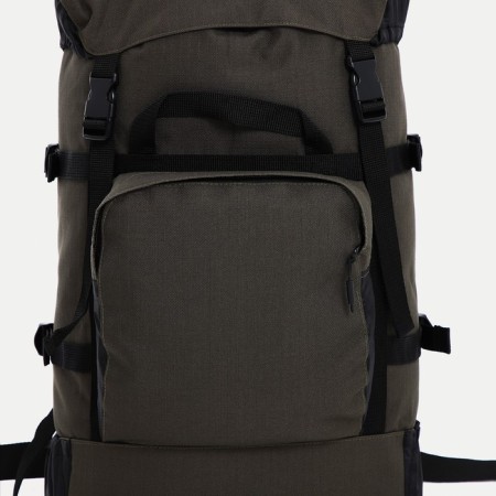 Tourist backpack, 40 l, screed department, 3 outer pockets, huntsman, khaki color-6