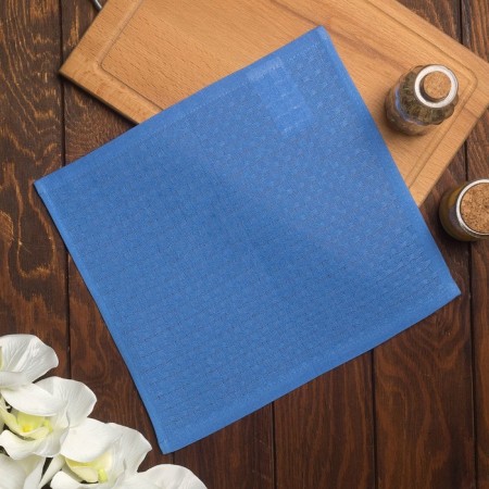 Towel 30x30cm (FAS 20pcs) Eliza, blue, 200 g/m, waffle, HL100%
