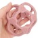 Silicone teething "Sphere", pink color, mum & baby