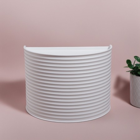 Organizer for storage, rotating, 3 sections, 27 × 15 cm, white color-9