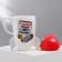 Ceramic mug “The most brave”, 300 ml, white color